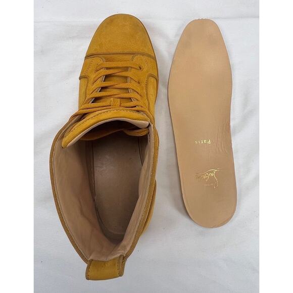 Christian Louboutin - Orlato Flats - US 10.5 - Yellow/Suede - SPB-CA 340386 main image 11